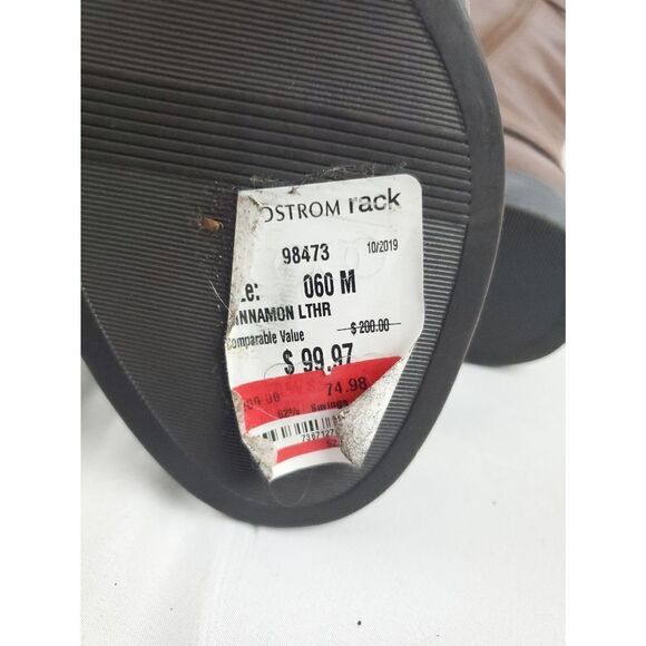 Naturalizer Brown leather low heel Boots w buckle top&ankle sz 6M inside zipper - Picture 14 of 15